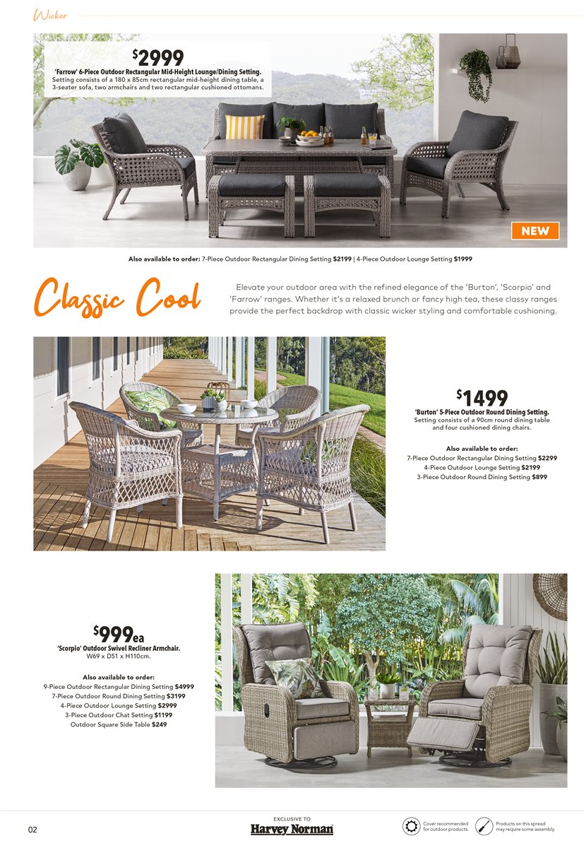 Harvey Norman Catalogue Outdoor Furniture Collection August 28 ...