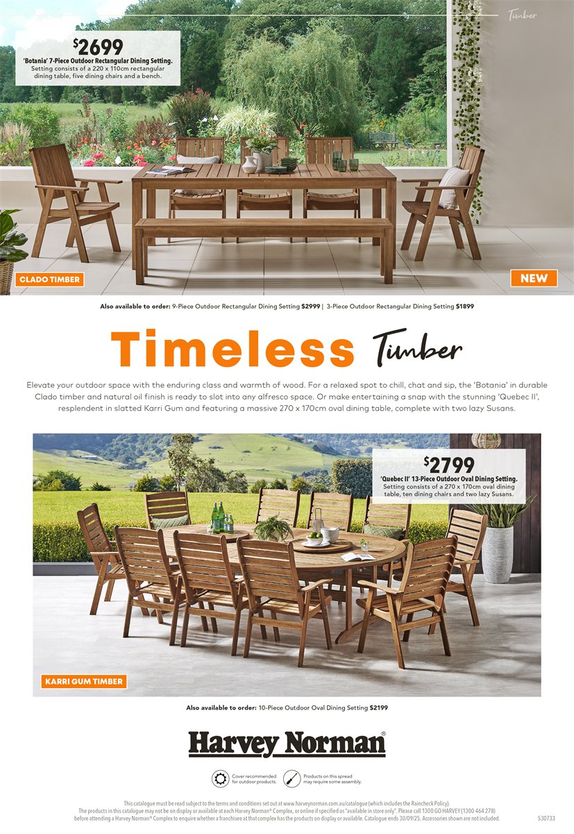 Harvey Norman Catalogue Outdoor Furniture Collection August 28 ...
