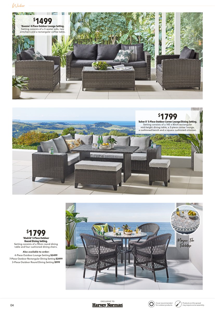 Harvey Norman Catalogue Outdoor Furniture Collection August 28 ...
