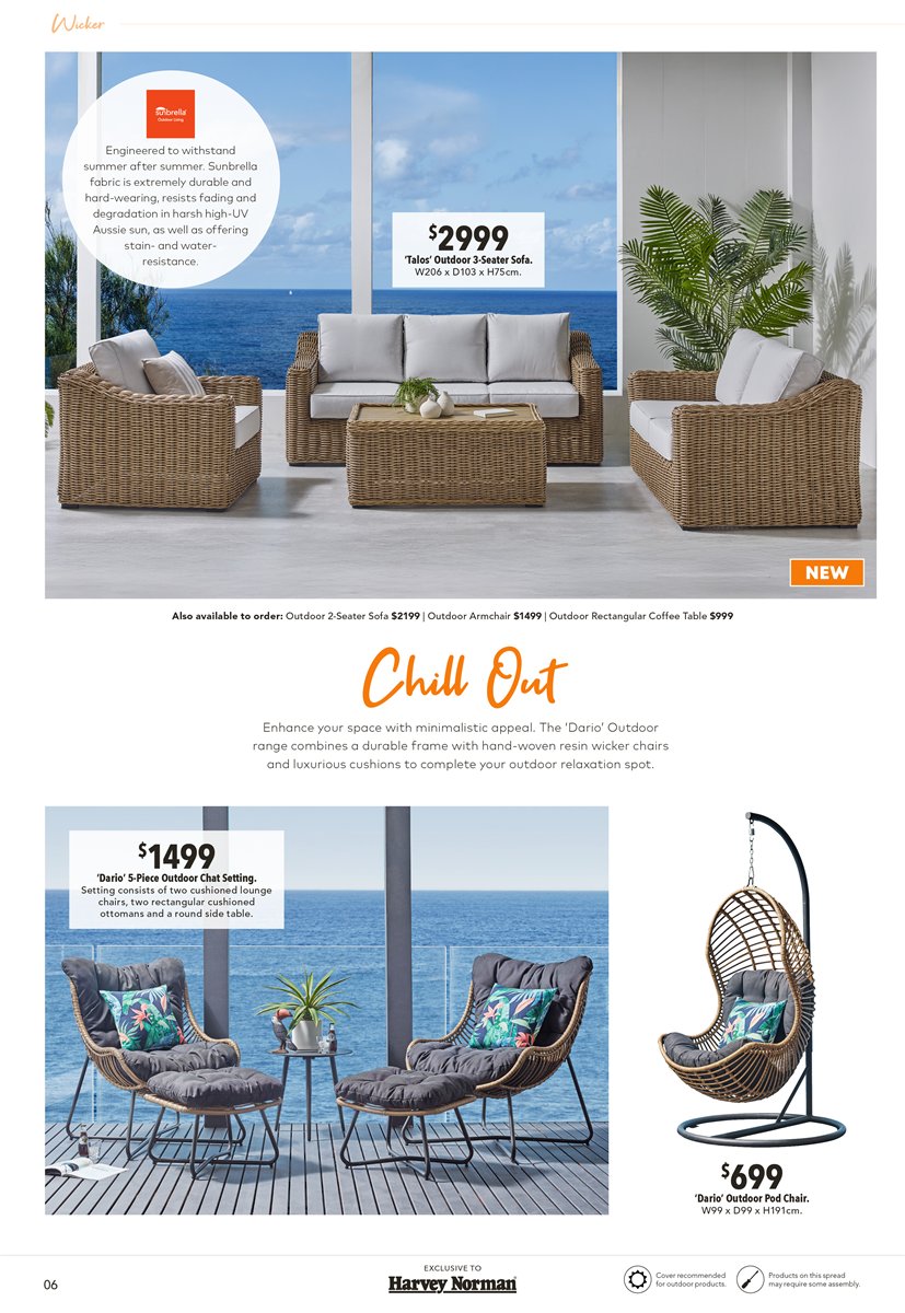 Harvey Norman Catalogue Outdoor Furniture Collection August 28 ...