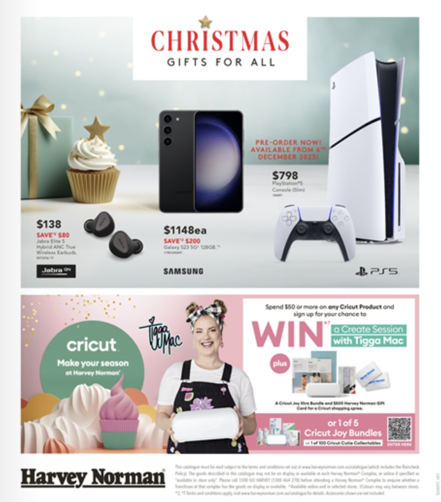 Harvey Norman Christmas Gifts 2023 Catalogue AU
