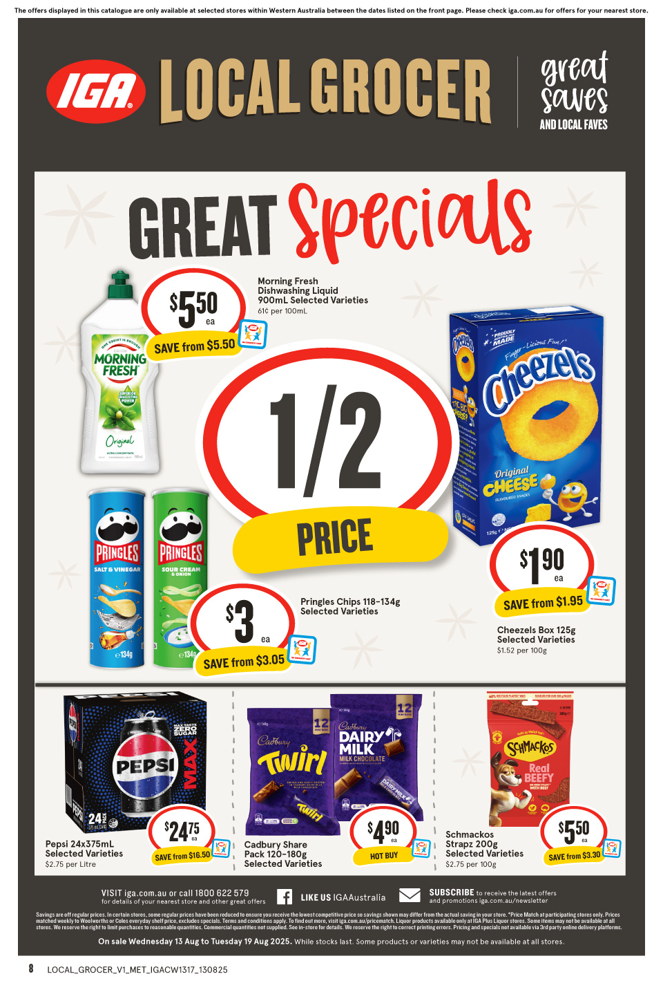 IGA Catalogue August 13 - 19, 2025 Local Grocer Metro | Catalogue AU