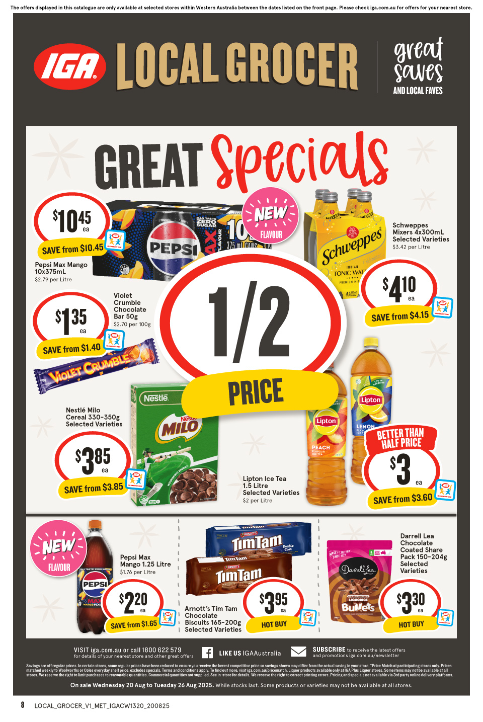 IGA Catalogue August 19 - 26, 2025 Local Grocer Metro | Catalogue AU