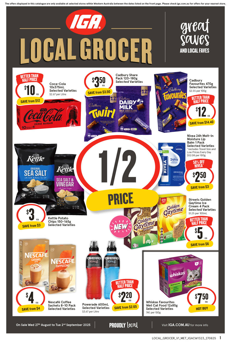 IGA Catalogue August 27 - September 2, 2025 Local Grocer Metro ...