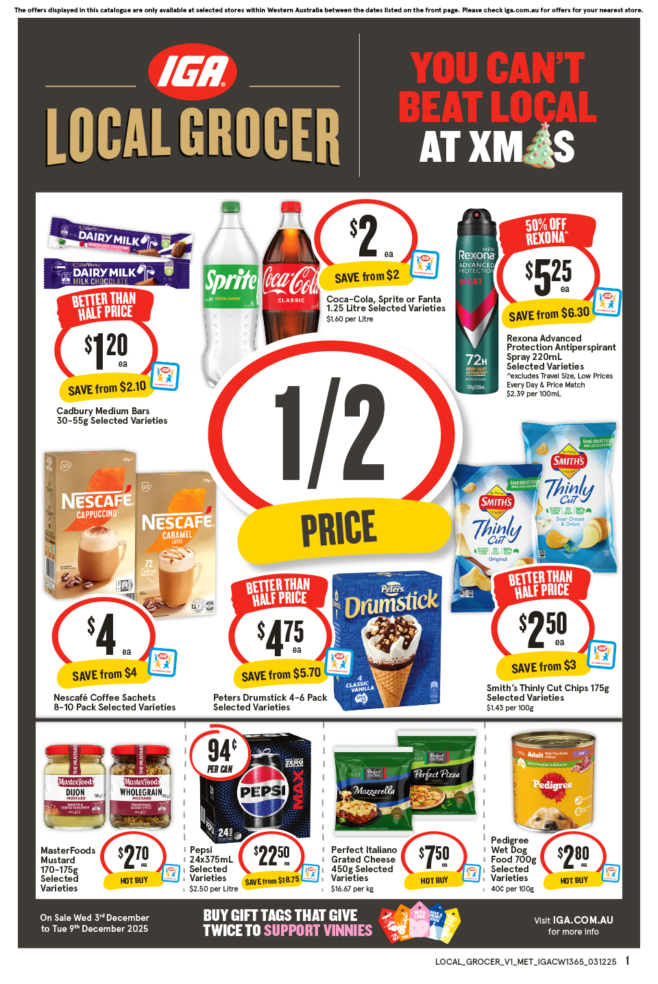 IGA Catalogue December 3 - 9, 2025 Local Grocer Metro | Catalogue AU
