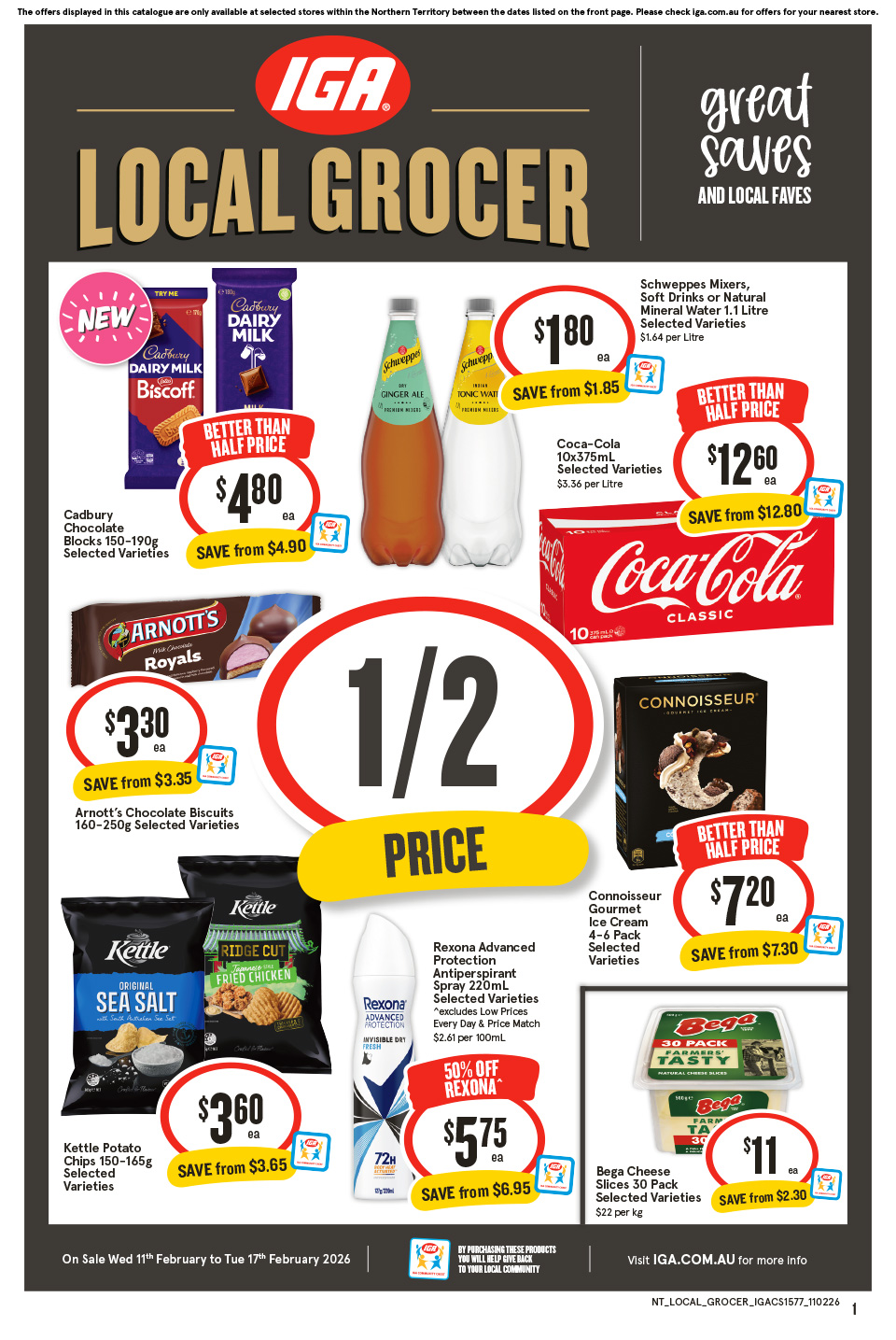 IGA Catalogue February 10 - 17, 2026 NT Local Grocer | Catalogue AU