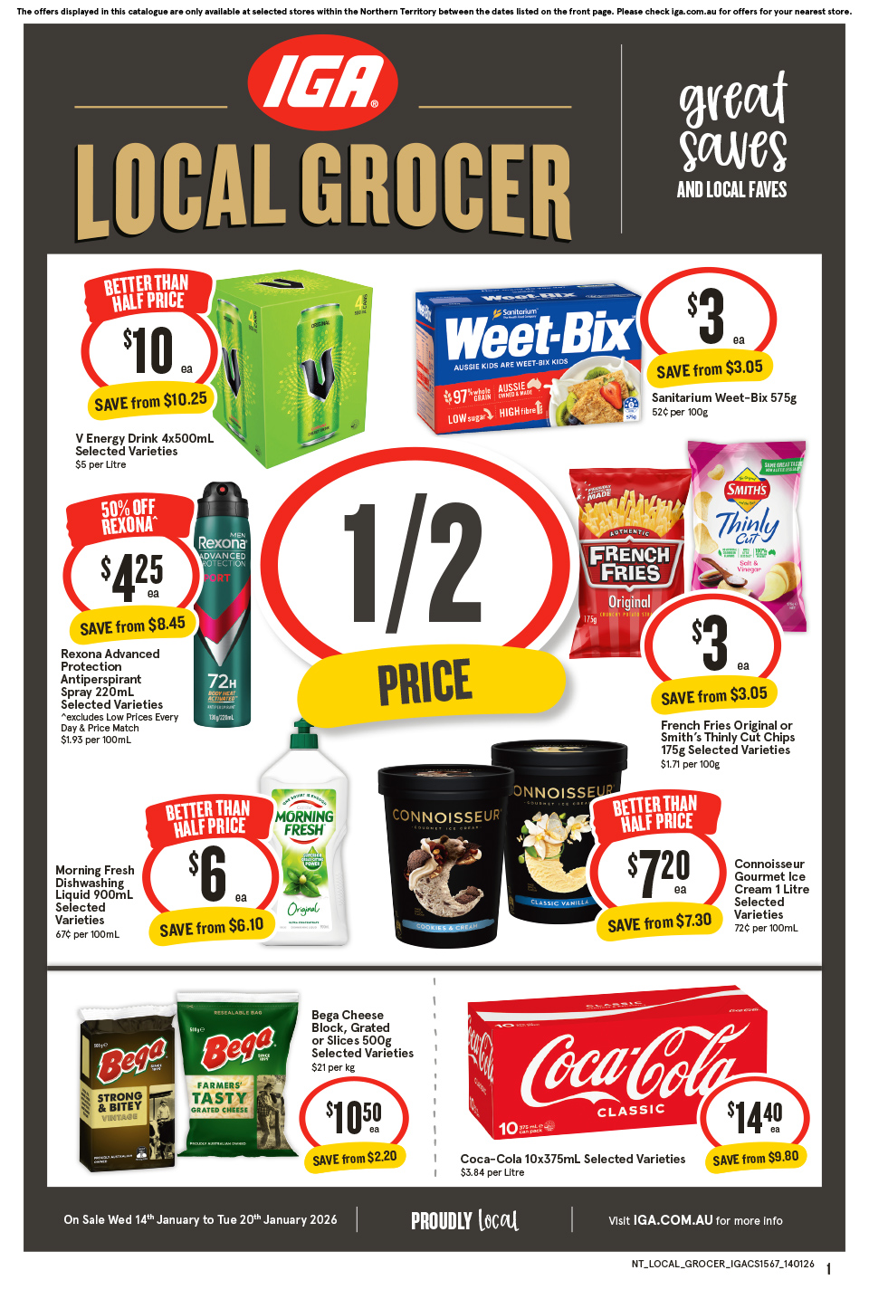 IGA Catalogue January 14 - 20, 2026 NT Local Grocer | Catalogue AU