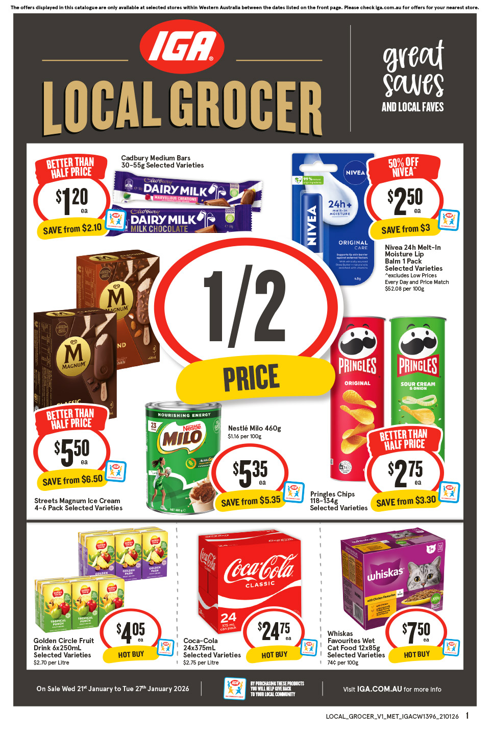 IGA Catalogue January 21 - 27, 2026 Local Grocer Metro | Catalogue AU
