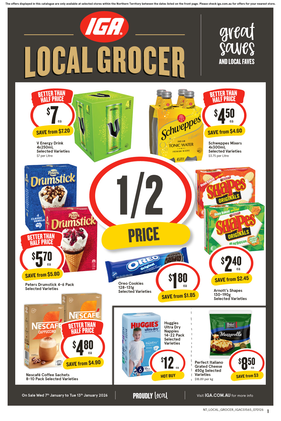 IGA Catalogue January 7 - 13, 2026 NT Local Grocer | Catalogue AU