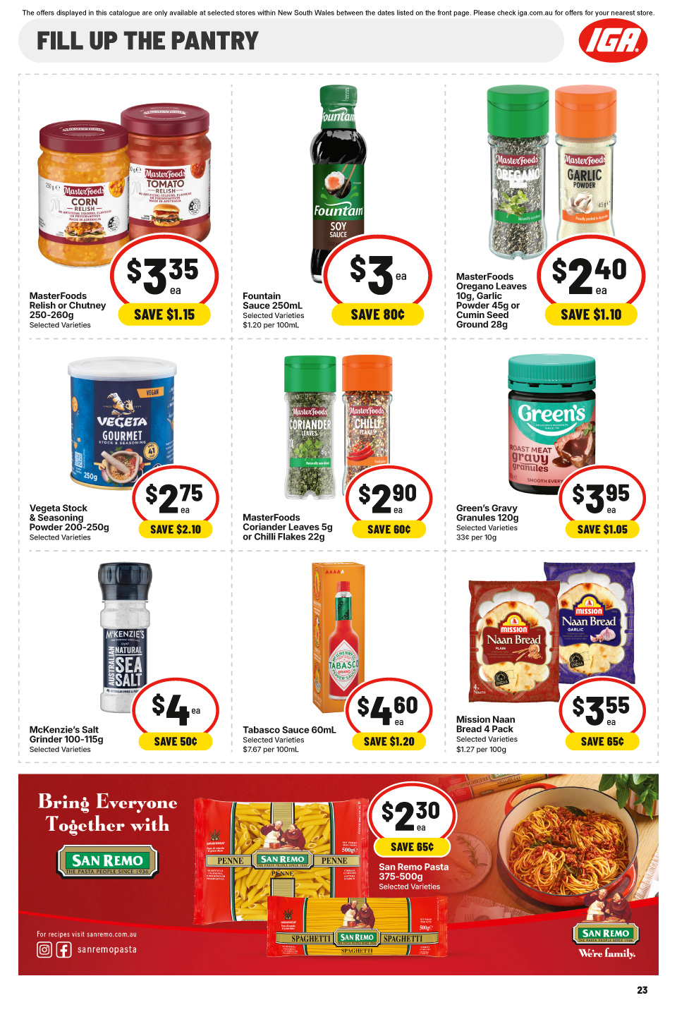 IGA Catalogue