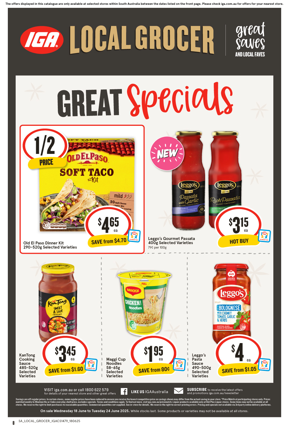 IGA Catalogue June 18 - 24, 2025 SA Local Grocer | Catalogue AU