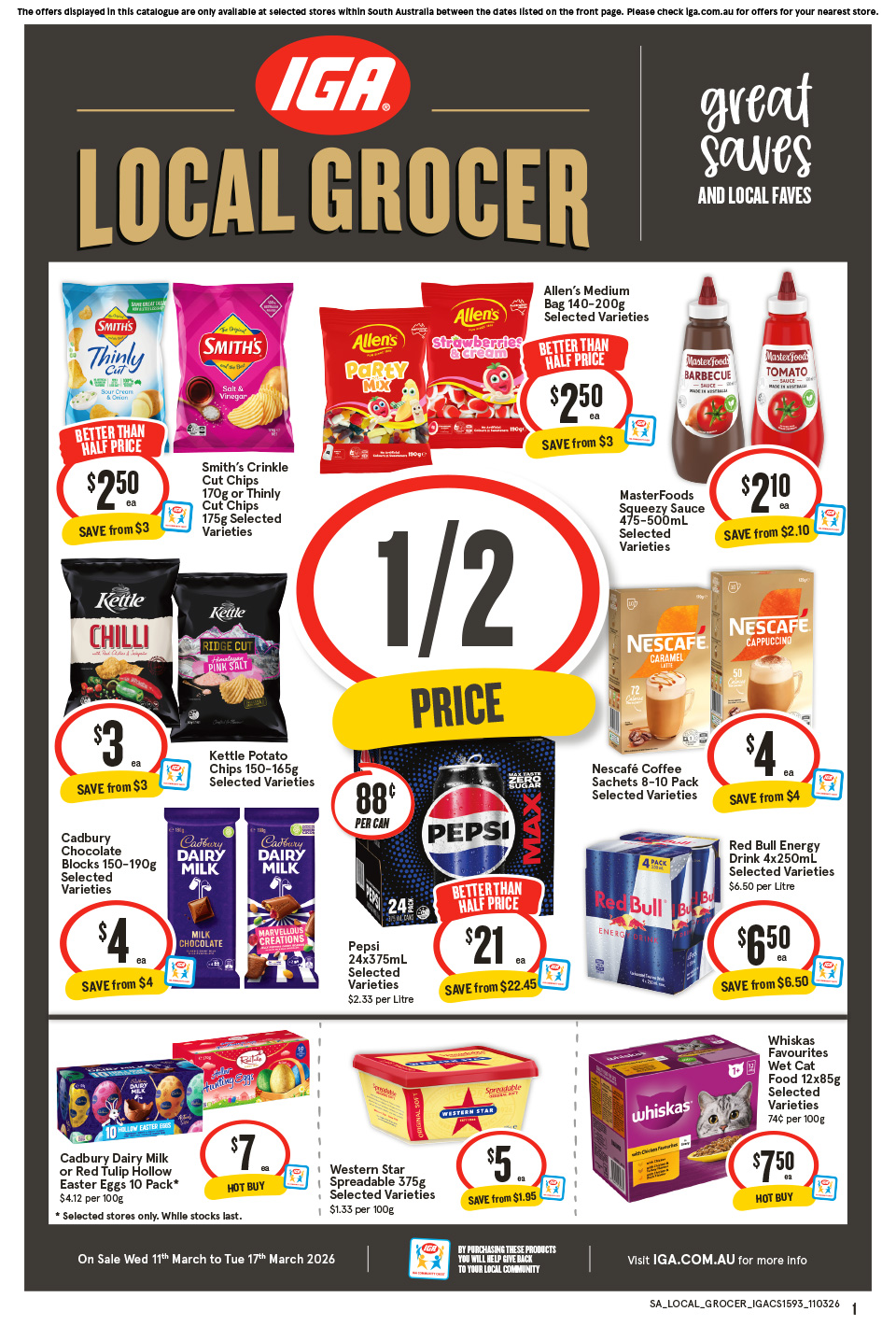 IGA Catalogue March 10 - 17, 2026 SA Local Grocer | Catalogue AU