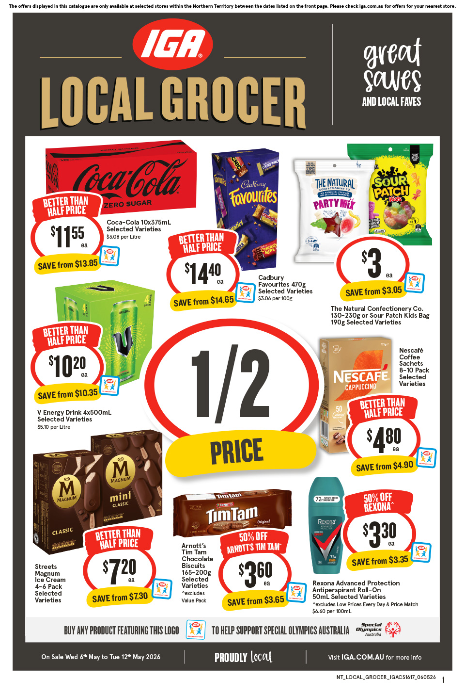 IGA Catalogue May 6 - 12, 2026 NT Local Grocer | Catalogue AU