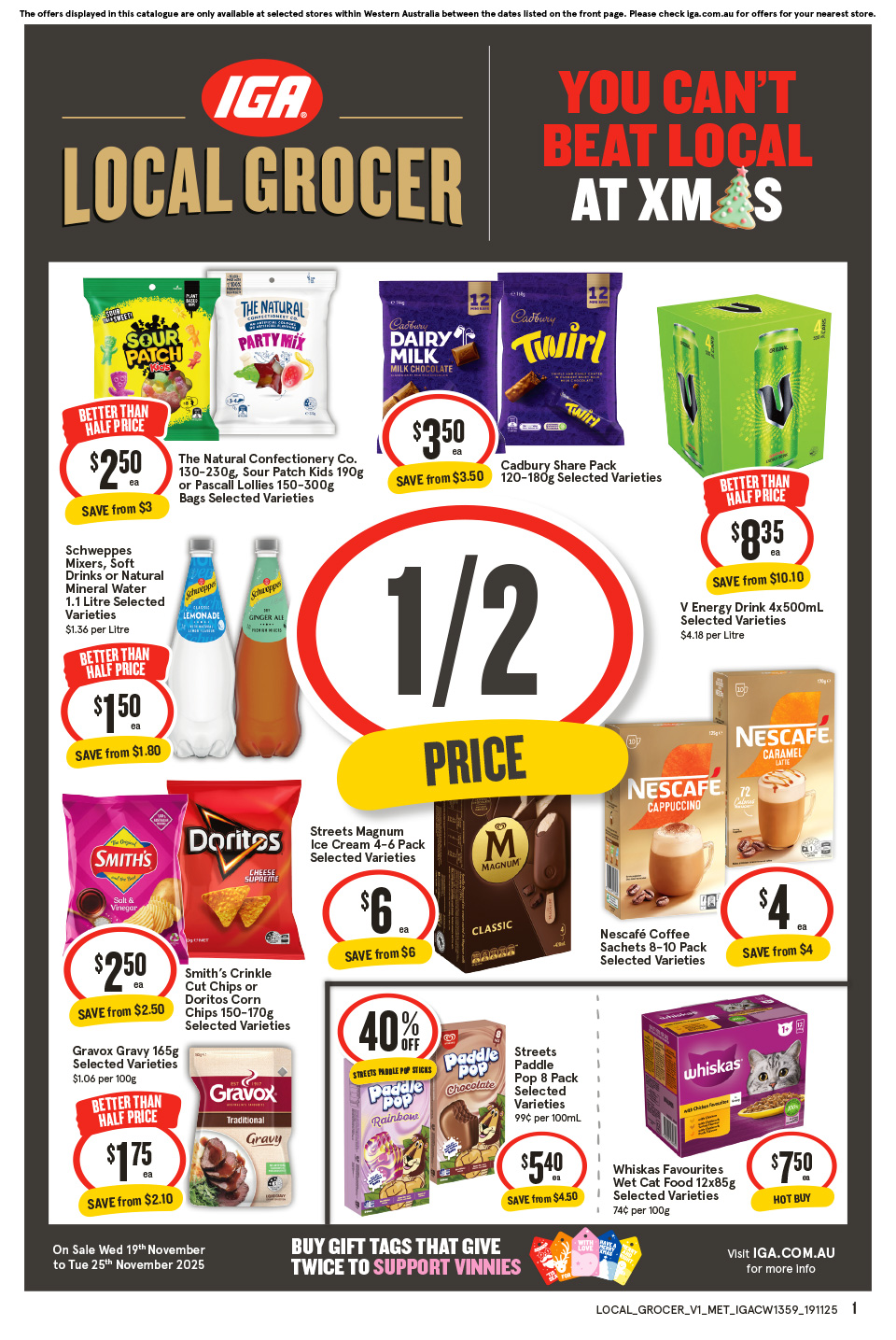 IGA Catalogue November 19 - 25, 2025 Local Grocer Metro | Catalogue AU