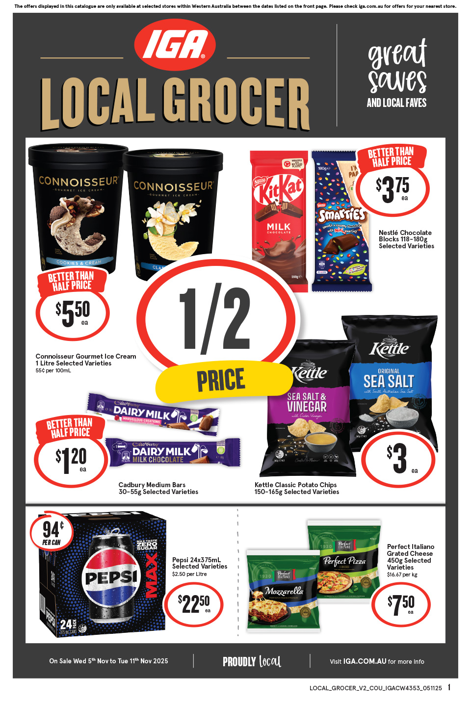 IGA Catalogue November 5 - 11, 2025 Local Grocer Country | Catalogue AU