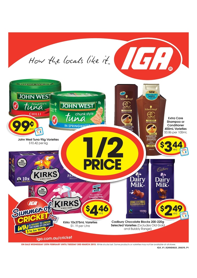 IGA Catalogue