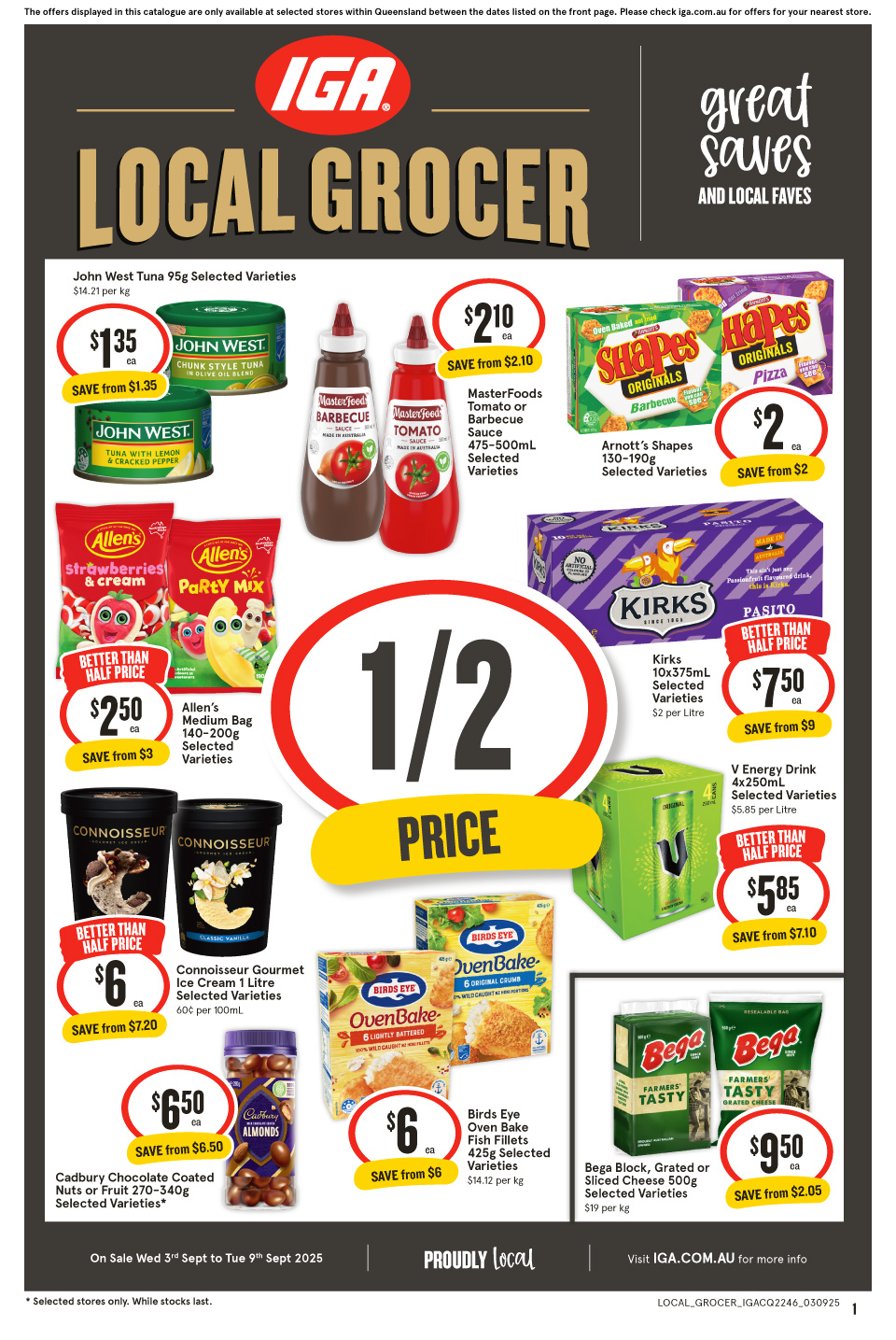 IGA Catalogue September 2 - 9, 2025 QLD Local Grocer | Catalogue AU