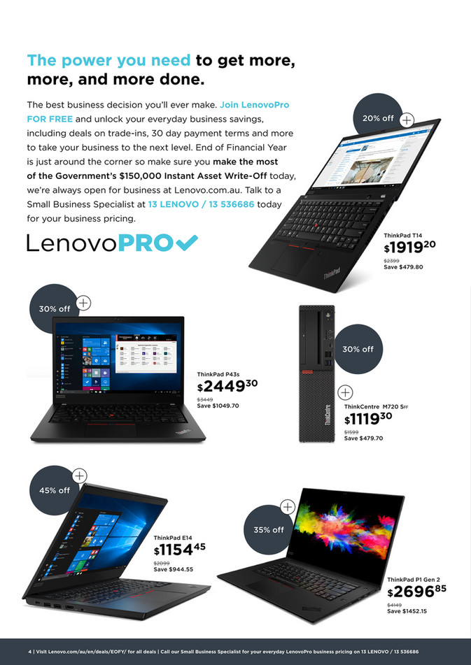 Lenovo Catalogue EOFY 2020 Catalogue AU