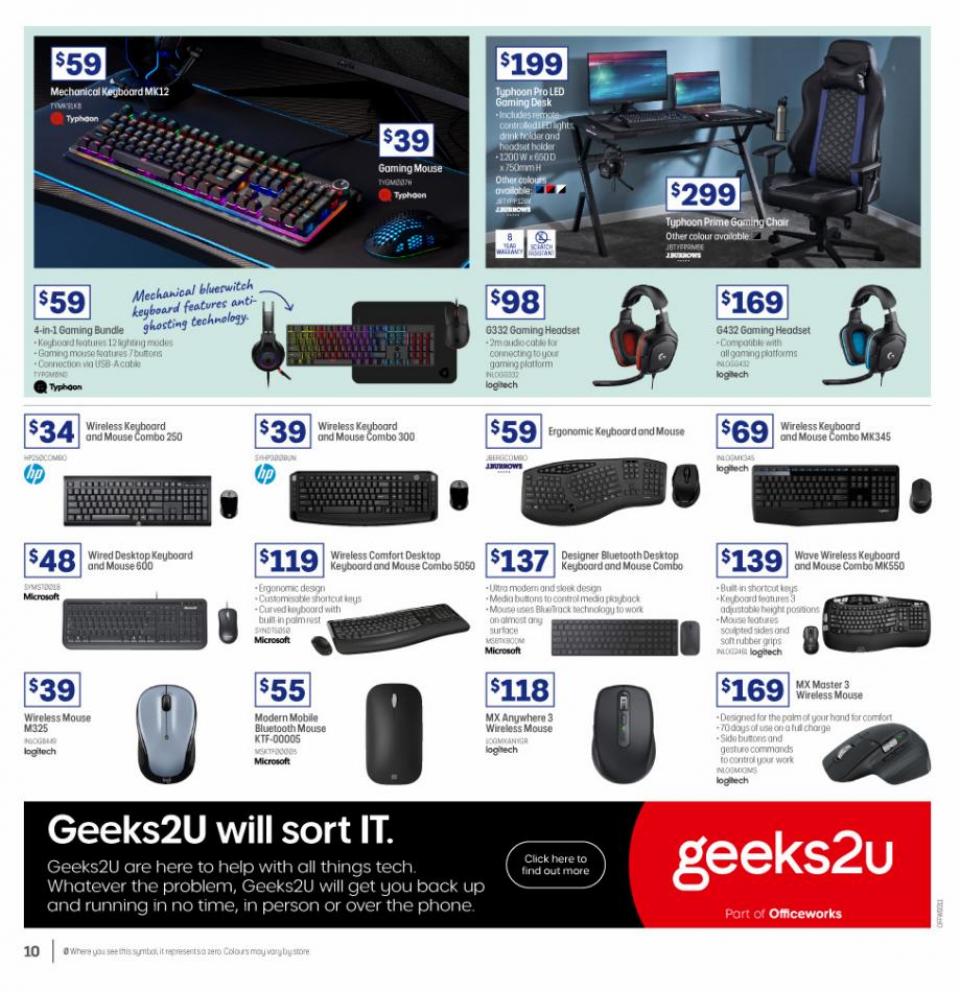 Officeworks Tech Side Officeworks Catalogue 2 - 15 Sep 2022 | Catalogue AU