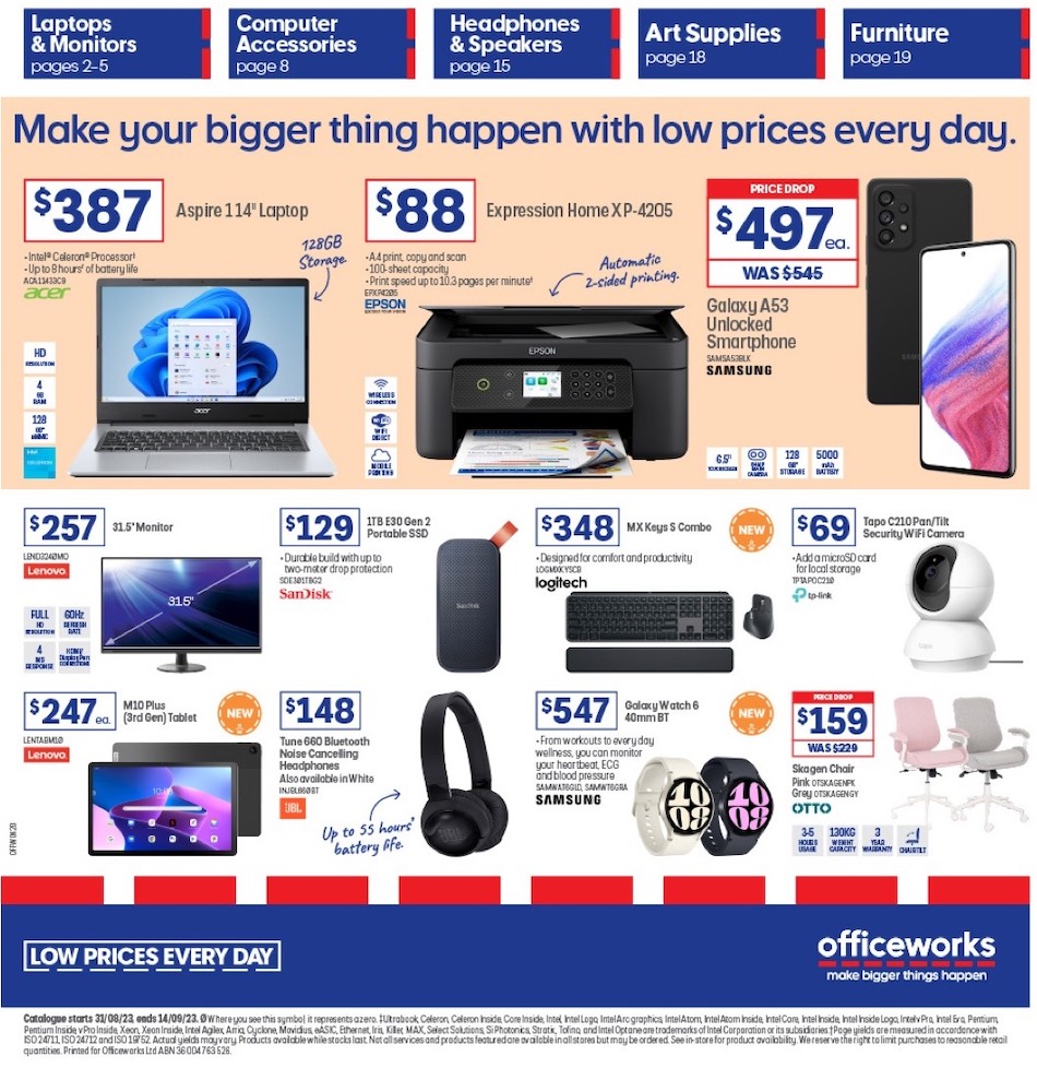 Officeworks Catalogue September 2023 | Catalogue AU
