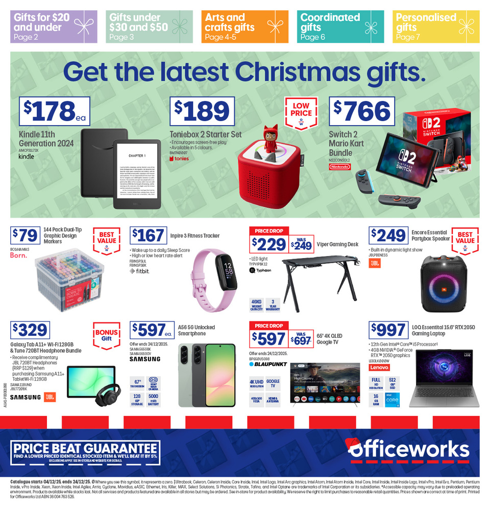 Officeworks Facebook Posts Officeworks Catalogue December 3 - 24, 2025 Get the Latest Christmas ...