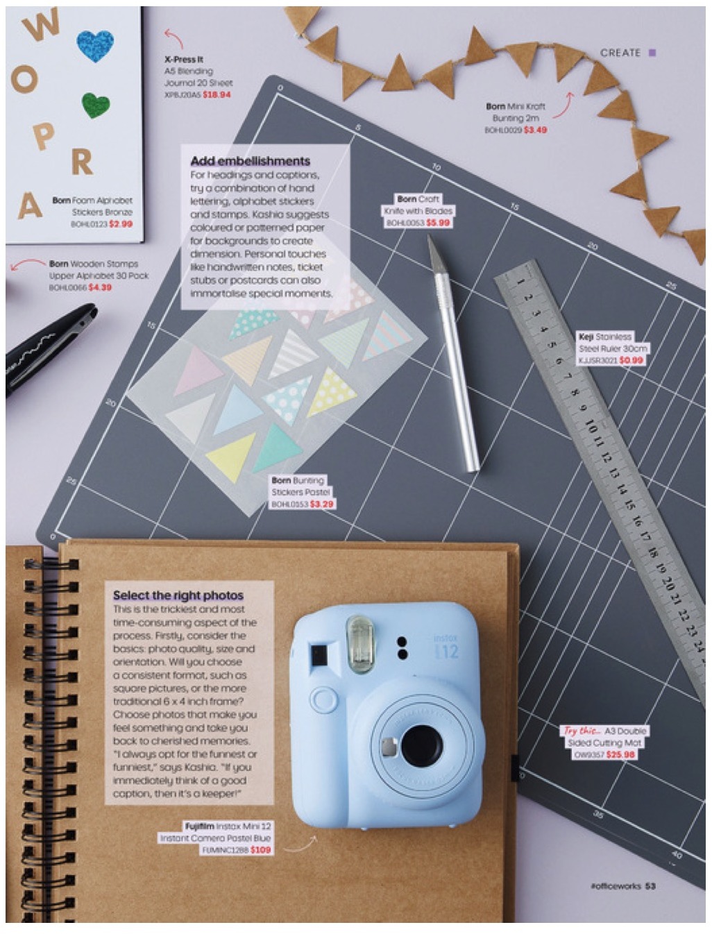 Officeworks Lettering Officeworks Catalogue Magazine Apr - May 2024 | Catalogue AU