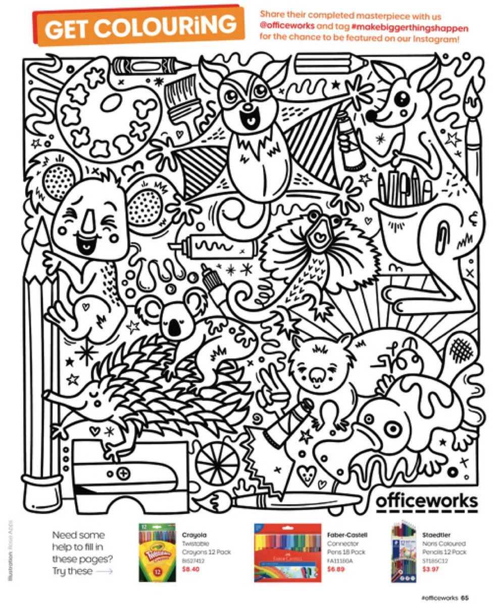 Officeworks Lettering Officeworks Catalogue Magazine Apr - May 2024 | Catalogue AU