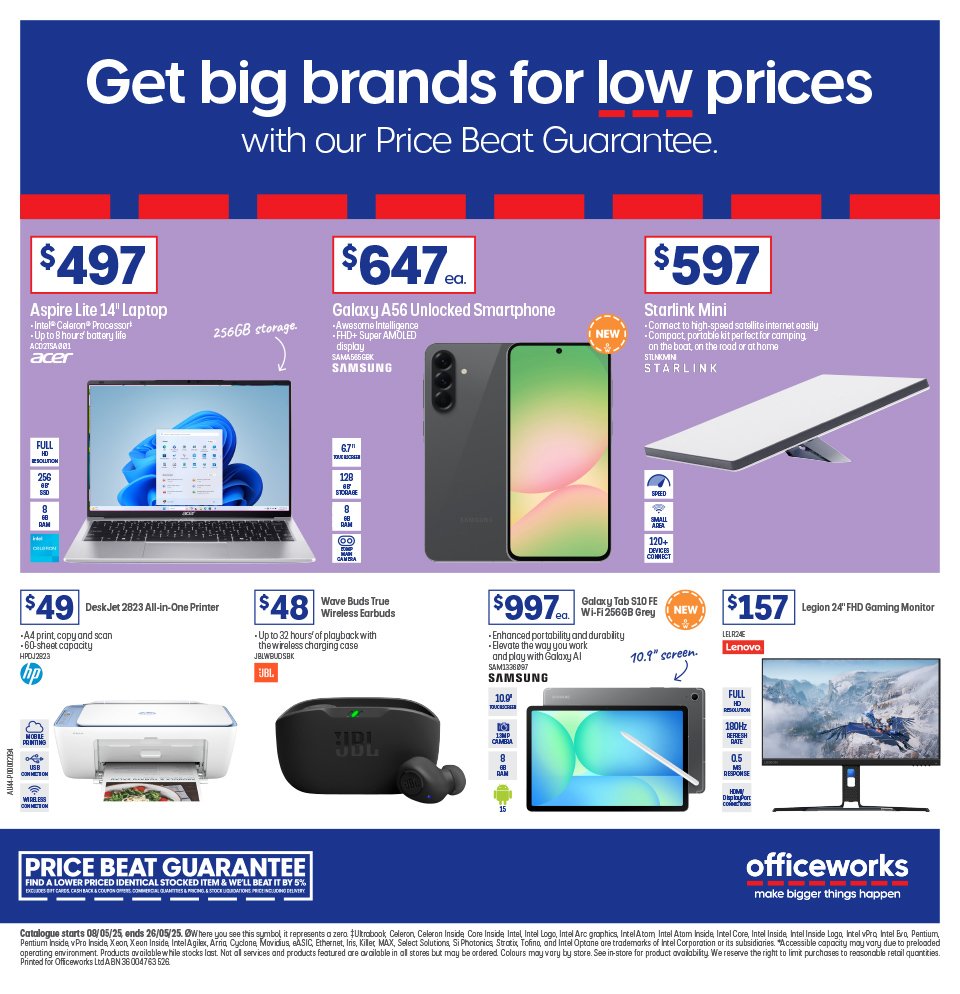 Officeworks Catalogue May 7 - 26, 2025 Get Big Brands for Low Prices ...