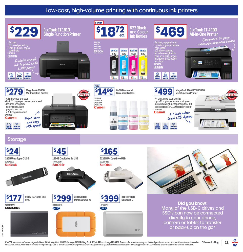 Officeworks Catalogue May 7 - 26, 2025 Get Big Brands for Low Prices ...
