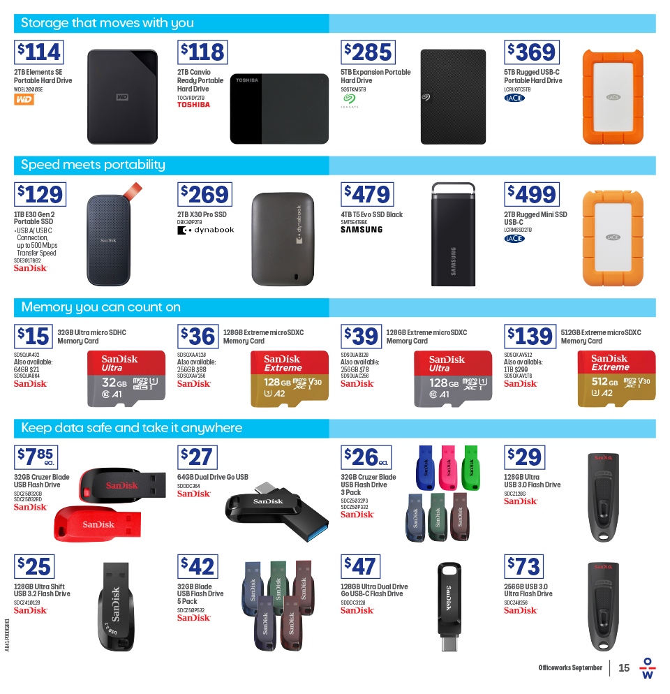 Officeworks Catalogue September 3 - 18, 2025 Big Value Big Names ...