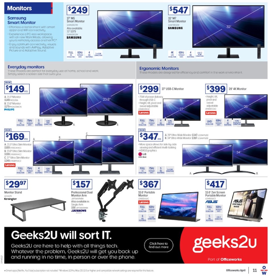 Officeworks Tech Side Officeworks Catalogue Tech 13 - 27 Apr 2023 | Catalogue AU