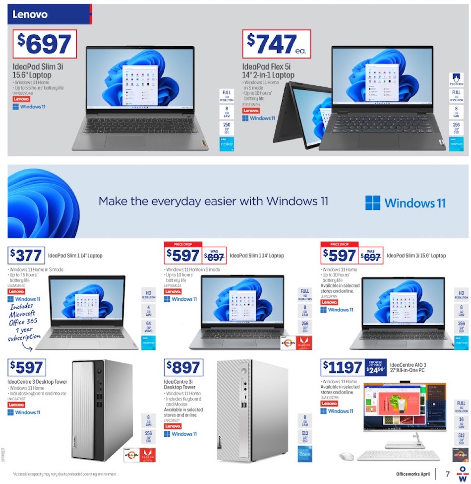 Officeworks Tech Side Officeworks Catalogue Tech 13 - 27 Apr 2023 | Catalogue AU