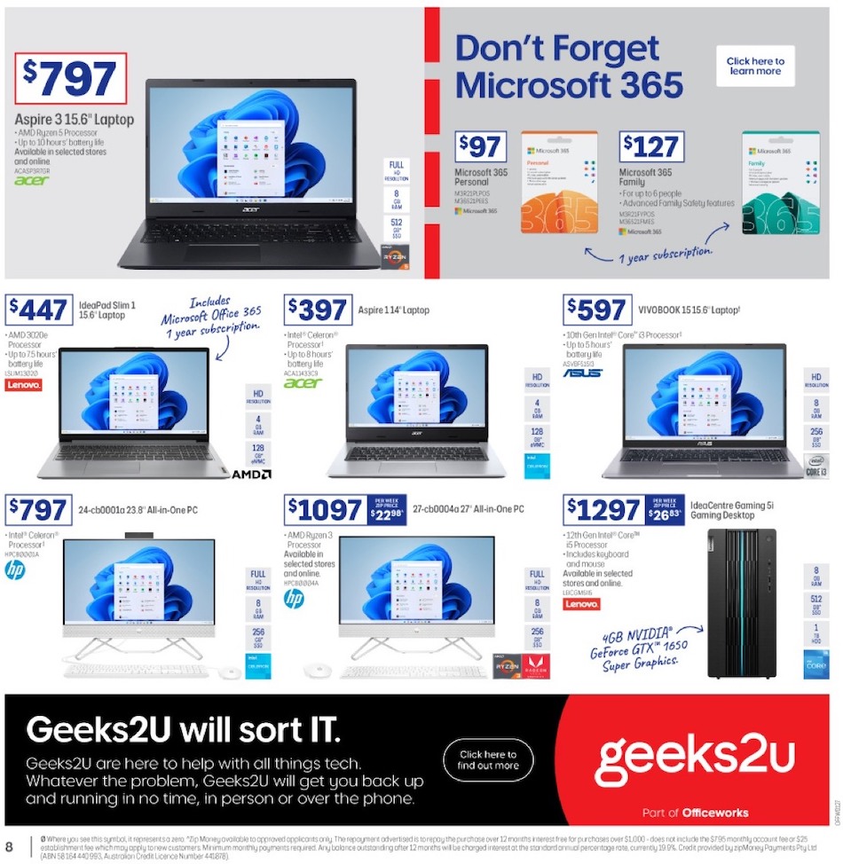 Officeworks Tech Side Officeworks Catalogue Tech 13 - 27 Apr 2023 | Catalogue AU