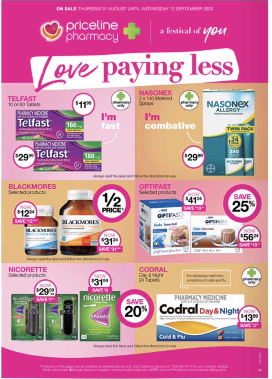 Priceline Catalogue