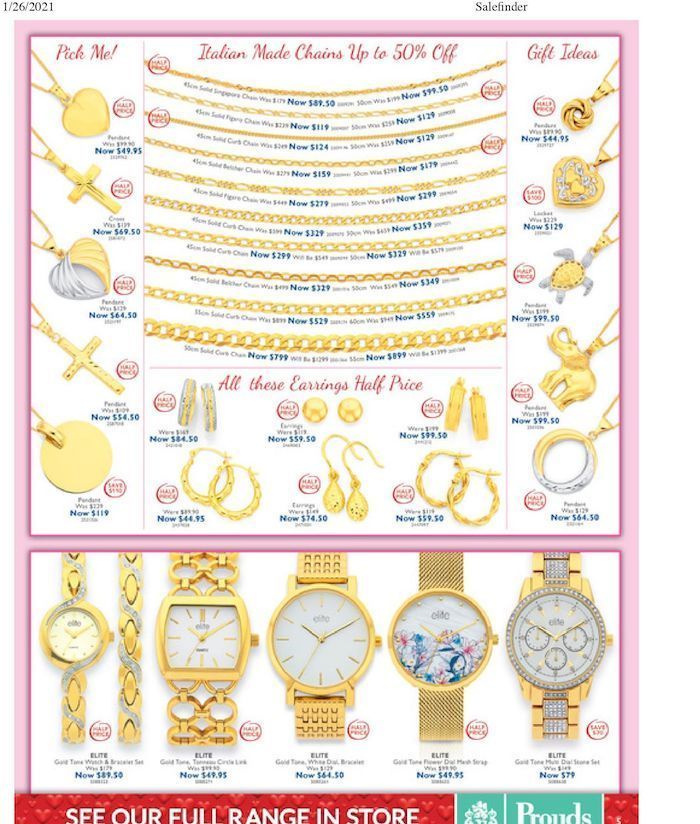 Prouds Catalogue