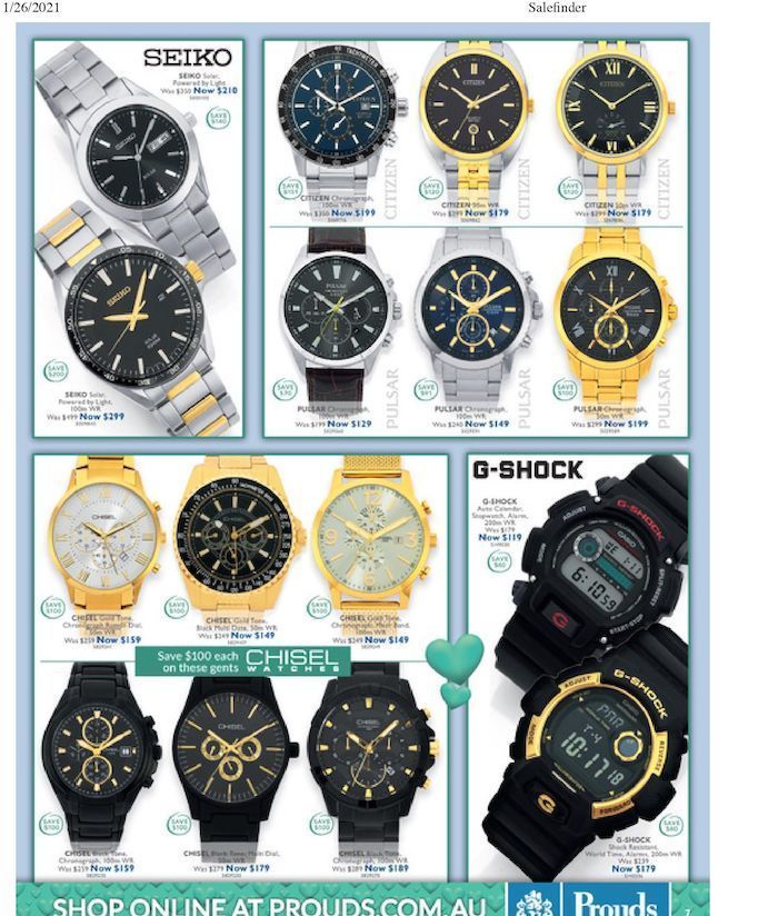 Prouds Catalogue
