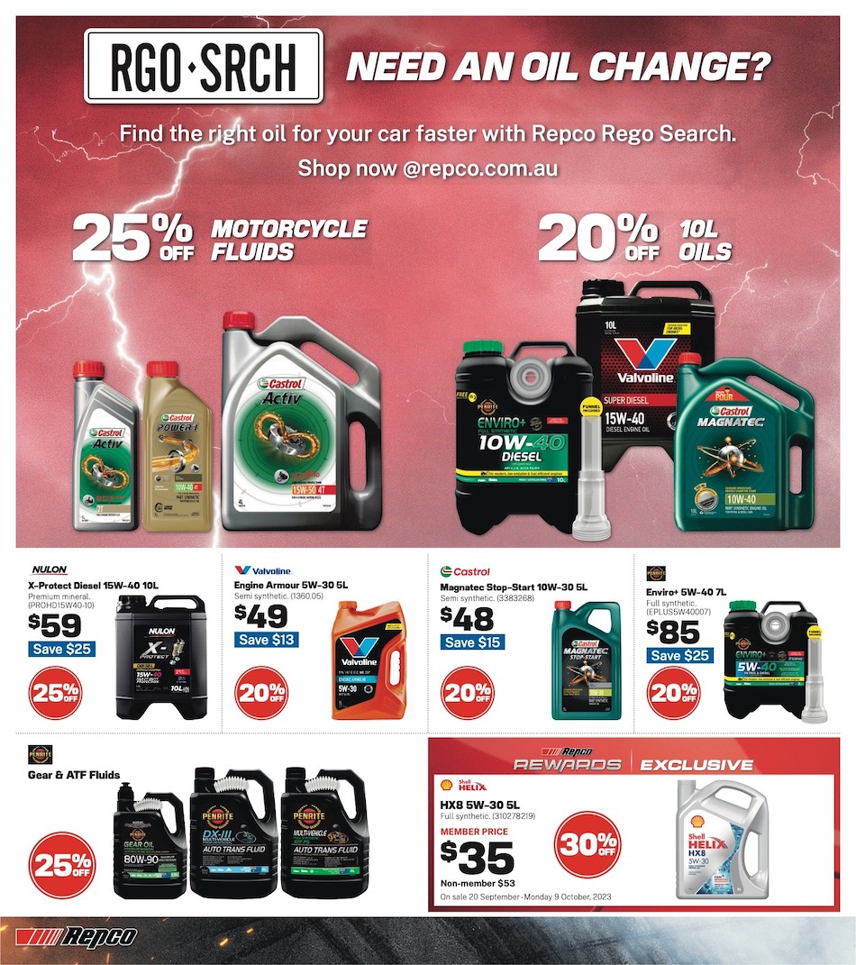 Repco Catalogue 20 Sep - 9 Oct 2023 | Catalogue AU