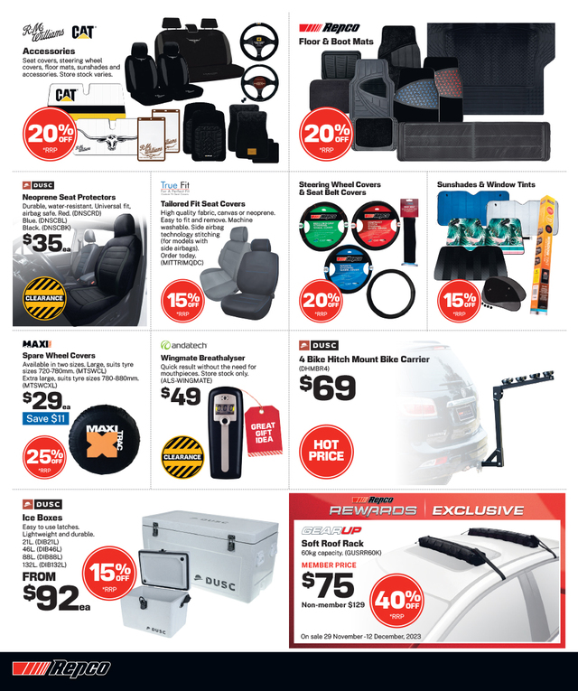 Repco Catalogue Christmas 29 Nov - 12 Dec 2023 | Catalogue AU