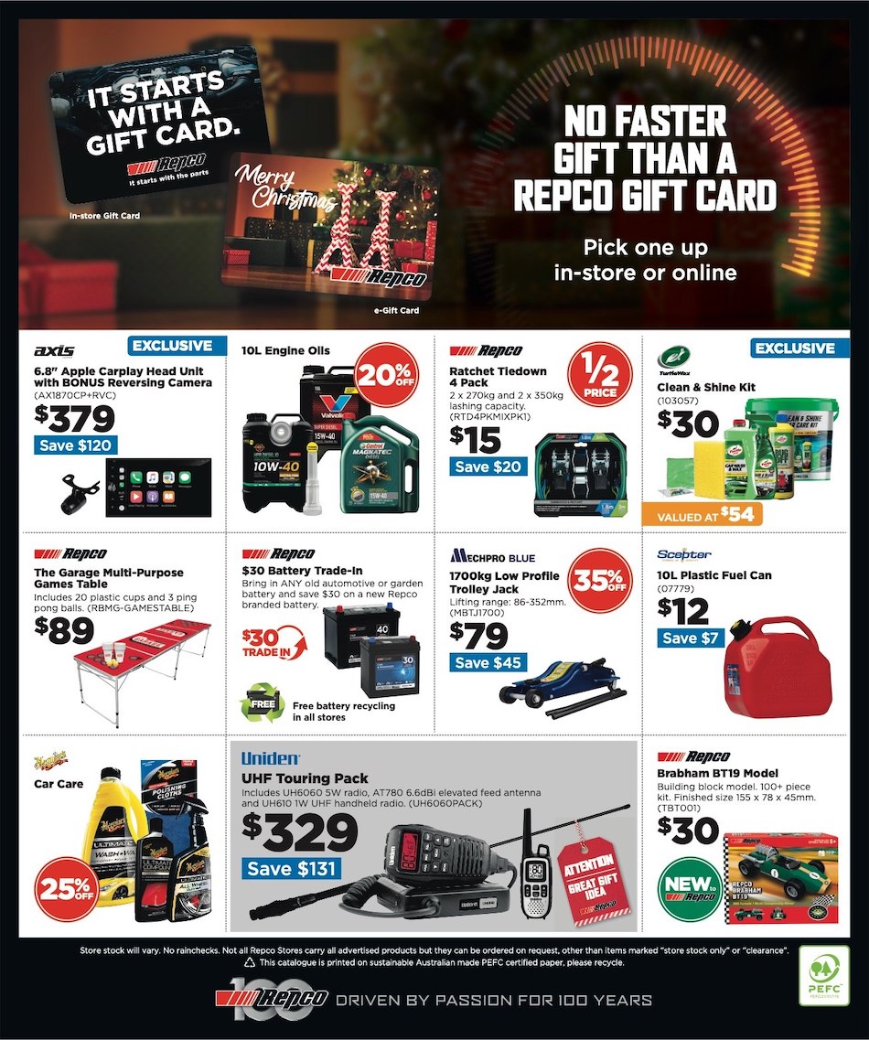 Repco Catalogue Christmas 30 Nov - 13 Dec 2022 | Catalogue AU