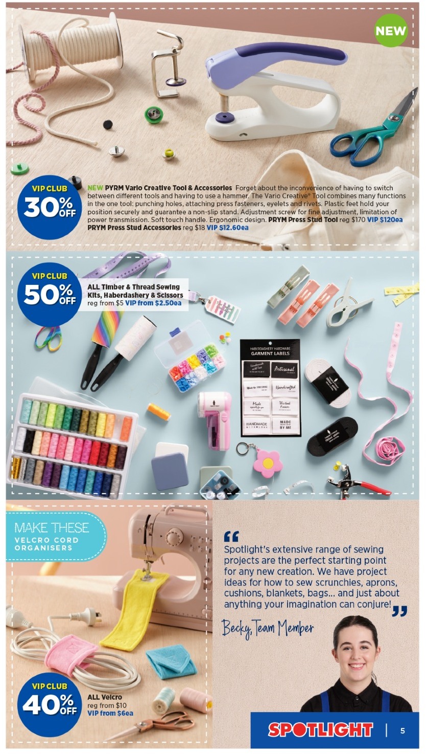 Sewing Catalogs Spotlight Catalogue Sewing 15 Nov - 3 Dec 2023 | Catalogue AU