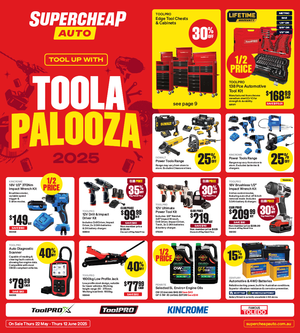 Supercheap Auto Rockingham Supercheap Auto Catalogue May 21 - June 12, 2025 Tool Up With Toola ...