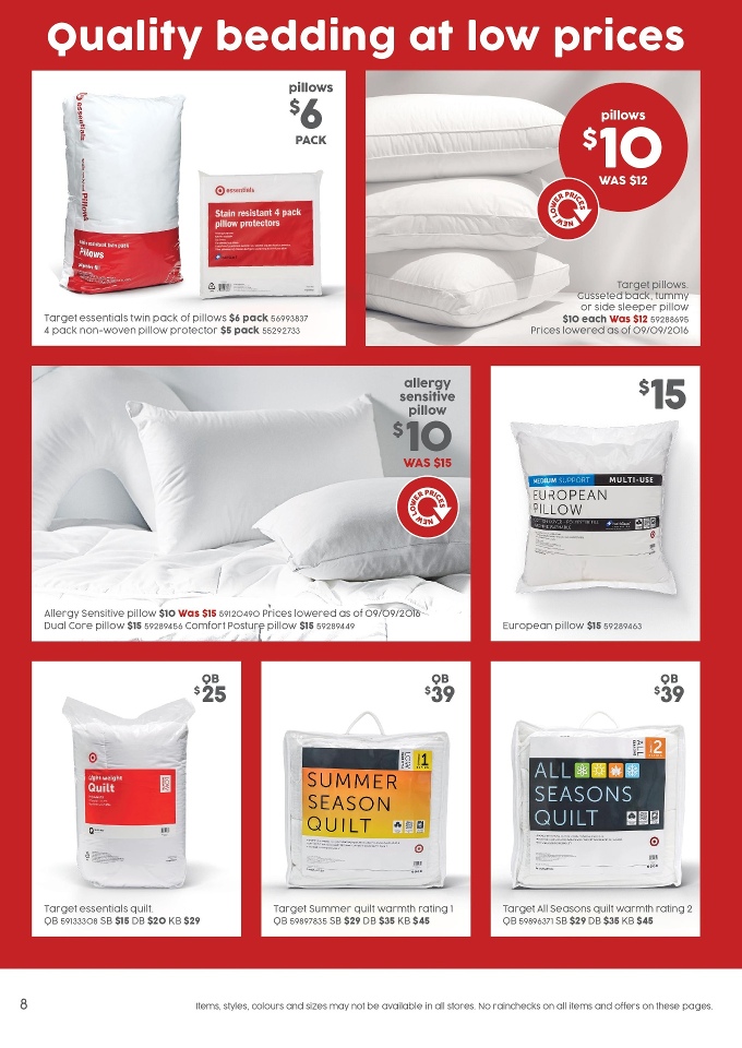Target Catalogue