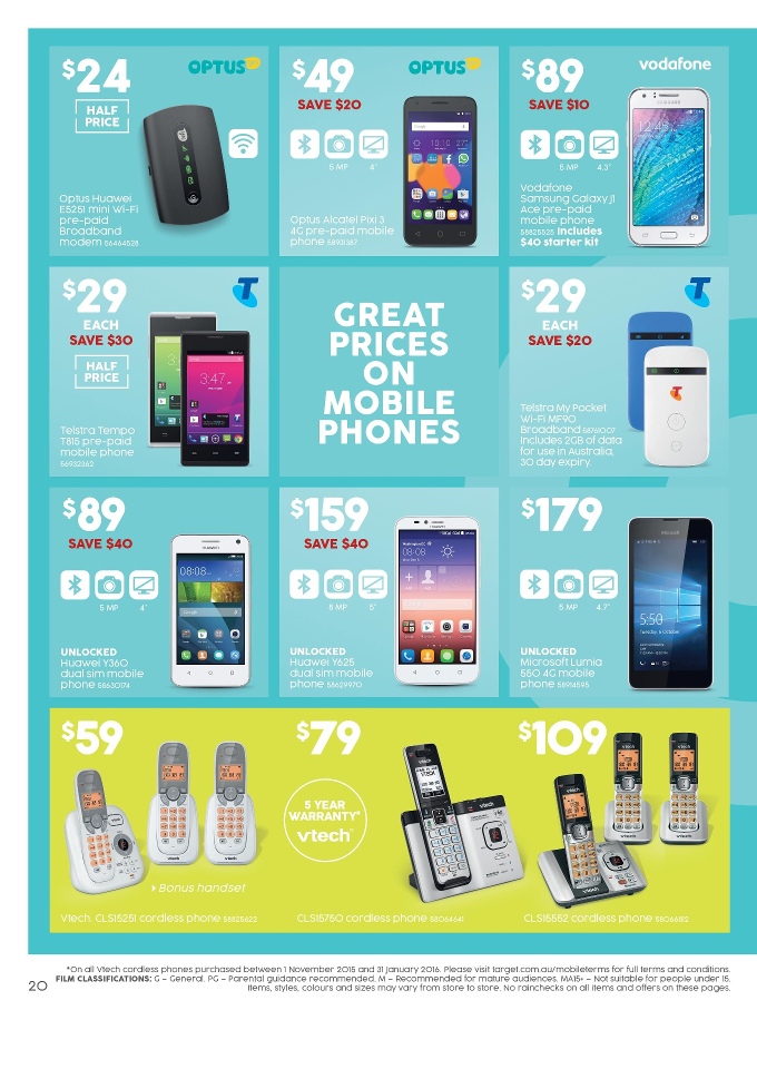 Target Catalogue