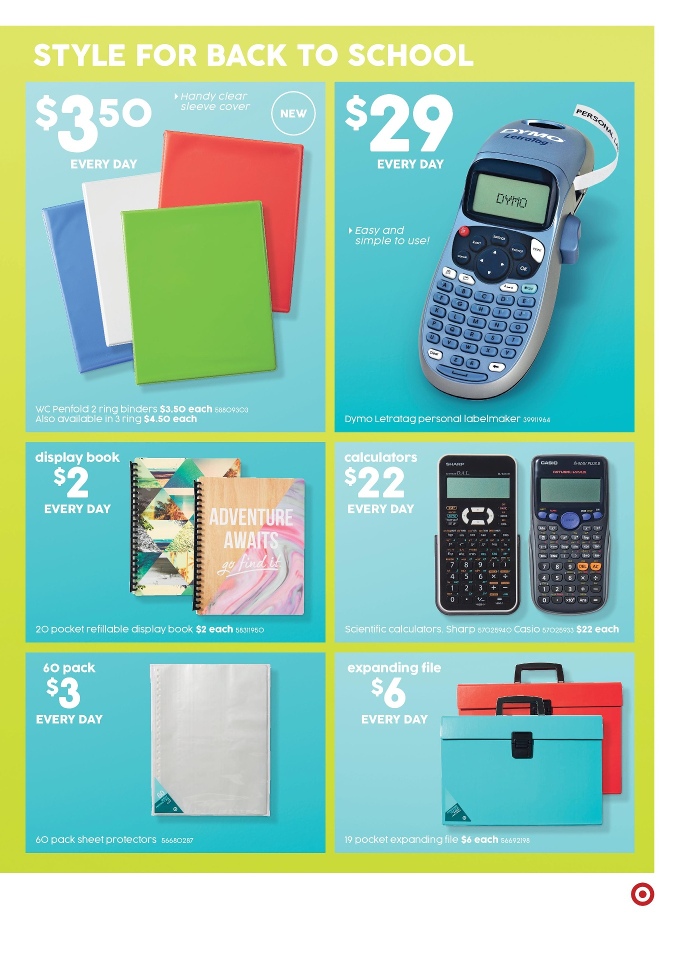 Target Catalogue