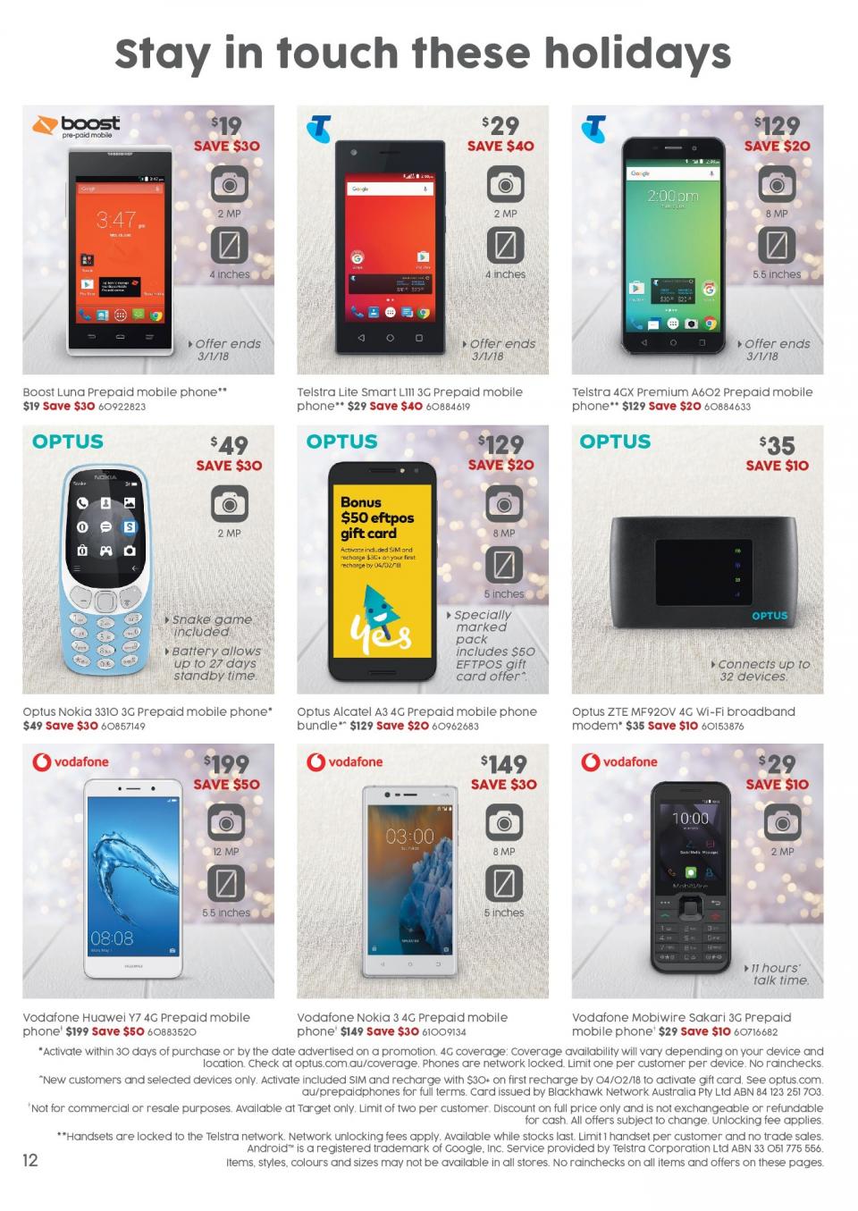 Target Catalogue